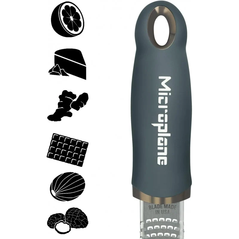 Rallador Microplane Premium Zester 46743 - After Dark Grey Acero Inoxidable