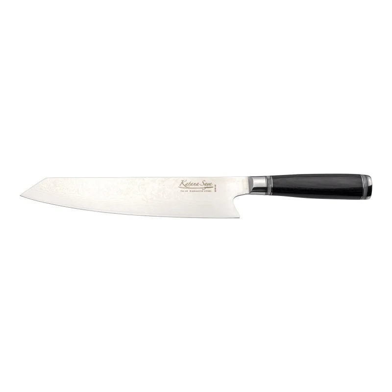 Katana Saya Cuchillo Kiritsuke 24 cms acero damasco 67 capas PakkaWood