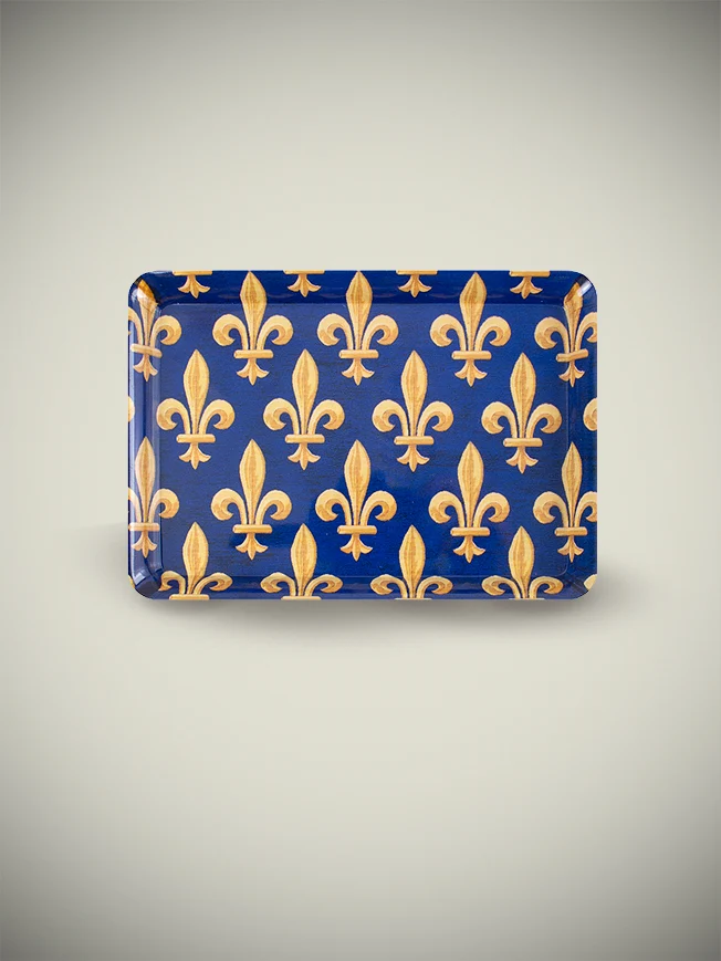 Mini Bandeja de Melamina 'Fleur de Lys' - Emblema Monarquía Francesa