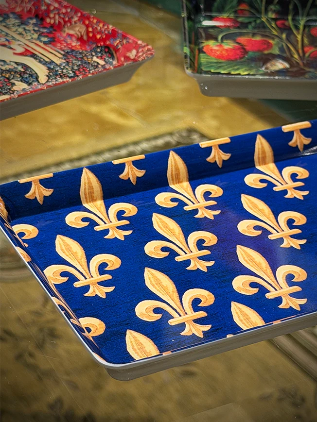Mini Bandeja de Melamina 'Fleur de Lys' - Emblema Monarquía Francesa