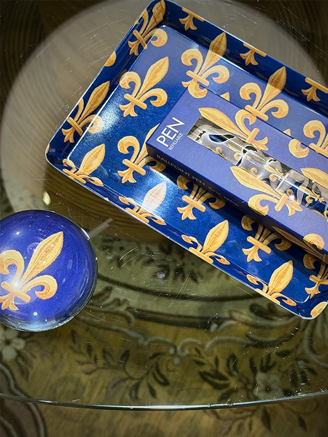Mini Bandeja de Melamina 'Fleur de Lys' - Emblema Monarquía Francesa