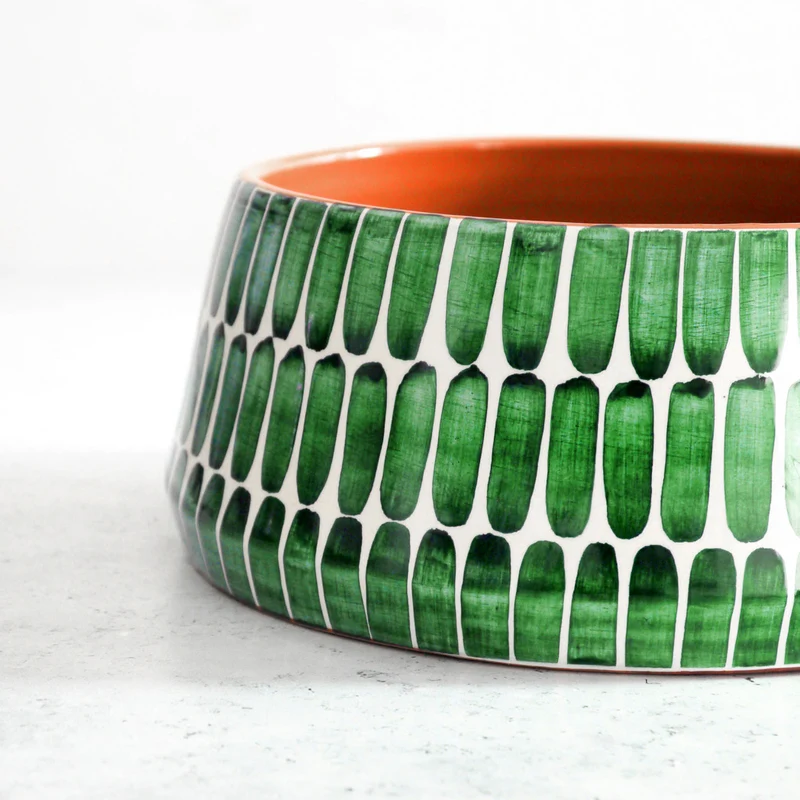 Cuenco grande Dash verde, Ø 23 cm