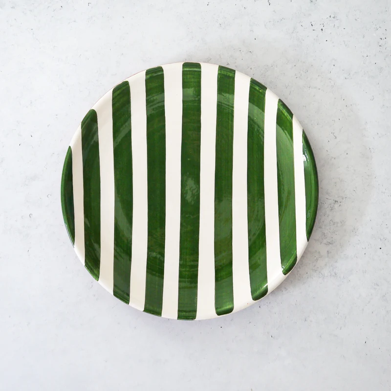 Plato pequeño de rayas gruesas Ø23cm