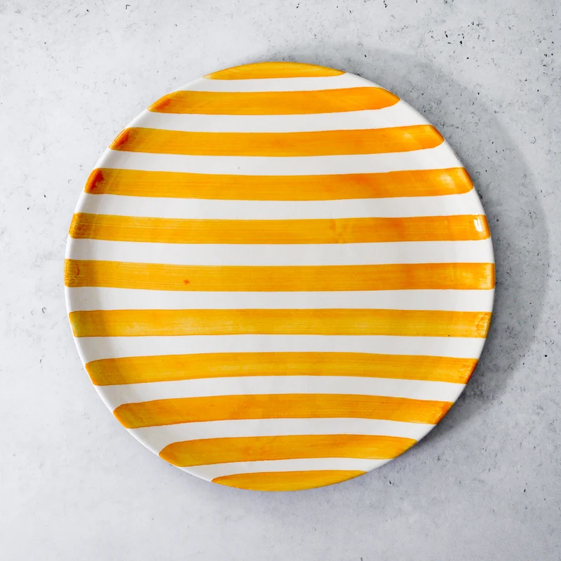 Plato grande de rayas anchas Ø27cm