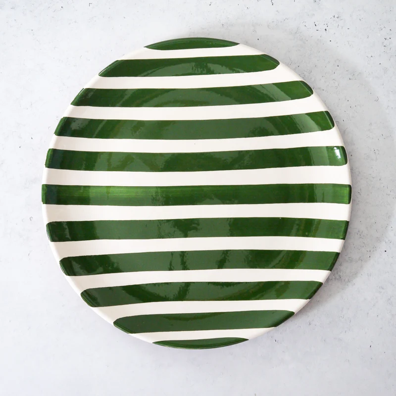 Plato grande de rayas anchas Ø27cm