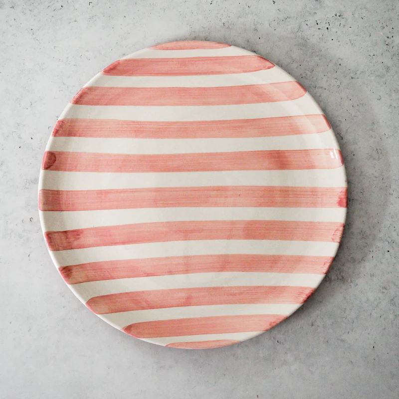 Plato grande de rayas anchas Ø27cm