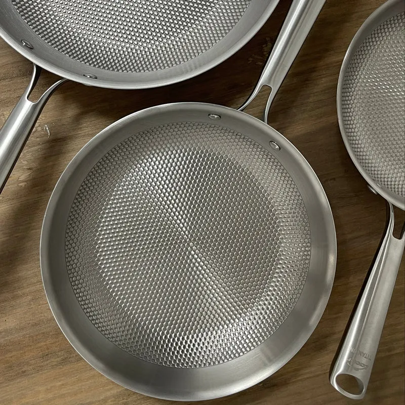Sartén Titanio TitanGrill 3 Capas – Apta Inducción y Horno