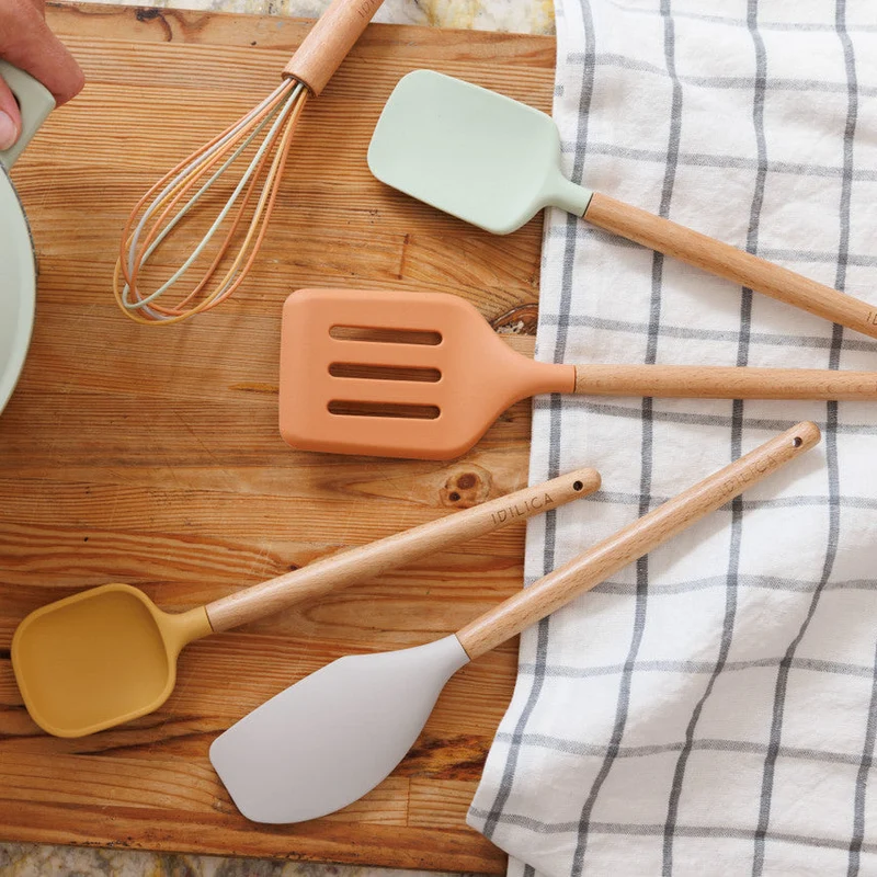 Juego de 5 utensilios de silicona KitchenCraft Idilica