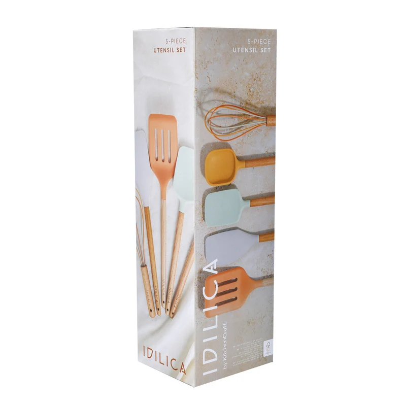 Juego de 5 utensilios de silicona KitchenCraft Idilica