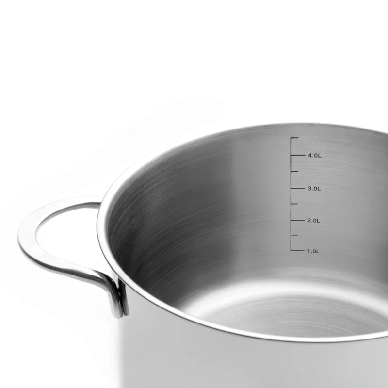 Cacerola Acero Inoxidable 18/10 Noah Ibili con Tapa - Apta Inducción 18-20cm