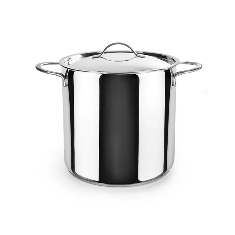 Olla Alta Acero Inoxidable 18/10 Noah Ibili con Tapa - Apta Inducción
