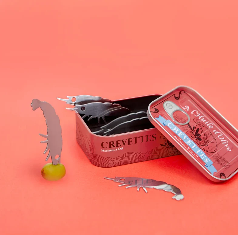 Tenedores para aperitivos Conserverie camarones