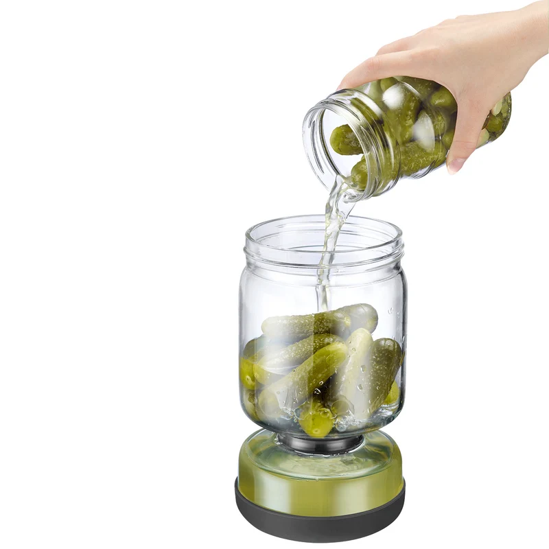 Tarro Escurridor para Encurtidos – Vidrio Borosilicato con Escurridor Extraíble