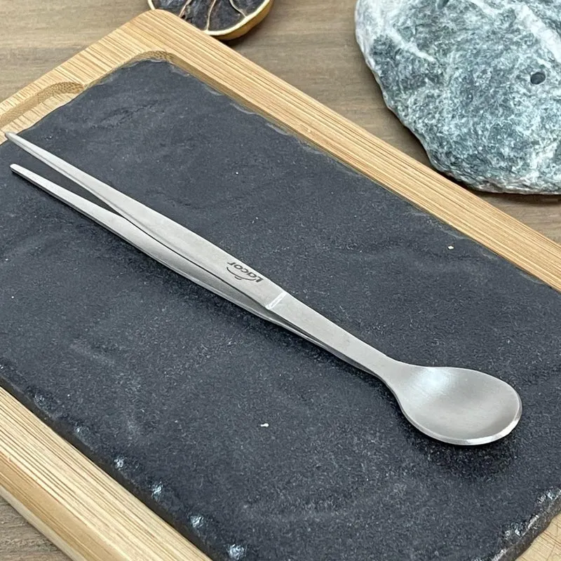 Pinza de Precisión con Cuchara Lacor 17cm - Acero Inoxidable