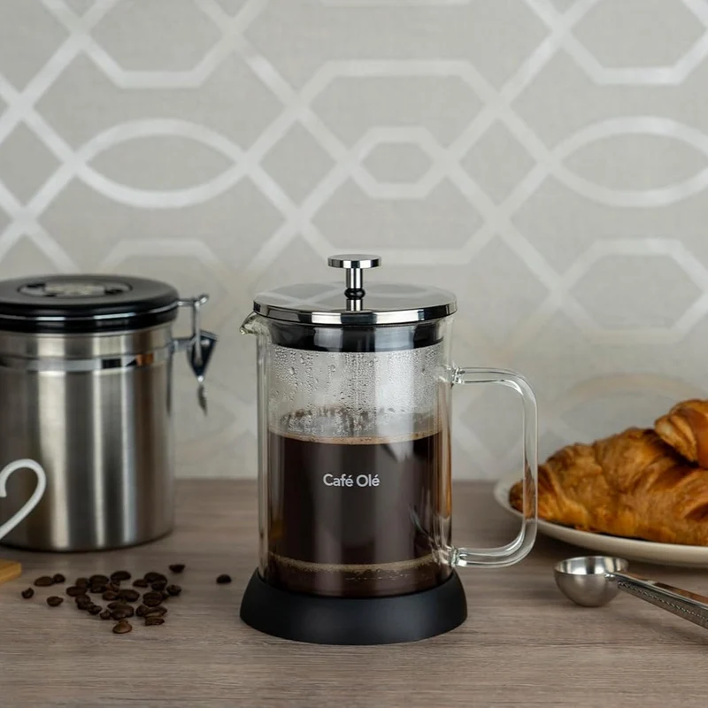 Cafetera de Émbolo Francesa Grunwerg – Doble Pared de Cristal