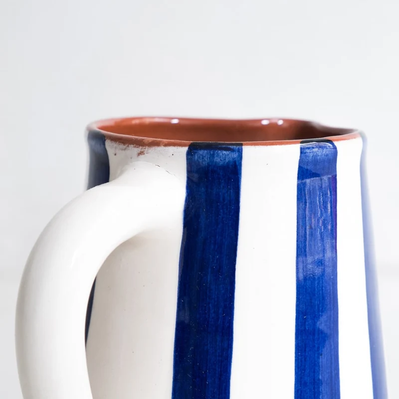 Jarra grande de rayas marcadas en azul 800ml