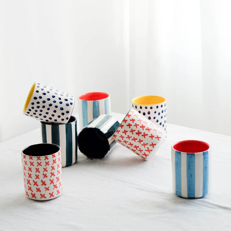 Taza Negro/Rojo 200ml