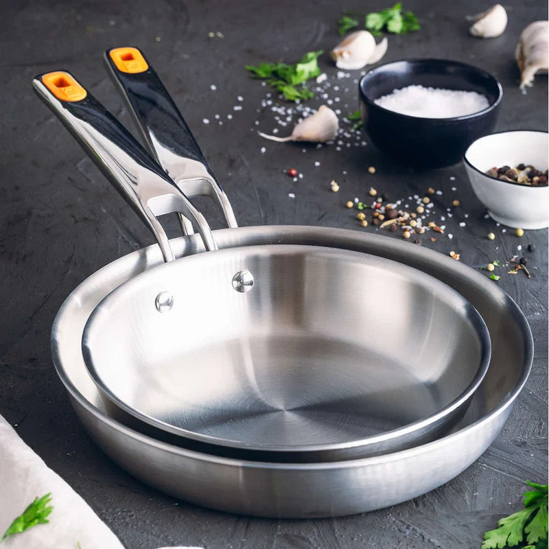 Sartén de acero inoxidable sin antiadherente Efficient Inox