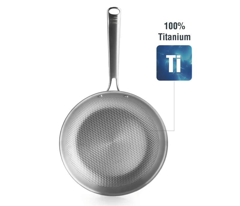 Sartén Titanium Lacor — Titanio Puro 100% | TitanGrill Sin PFAS | 3 Capas