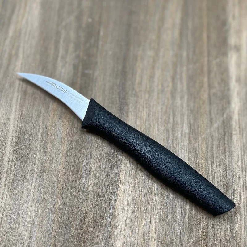Cuchillo Pelador Curvo Arcos Serie 2900 - Puntilla Torneadora 6cm