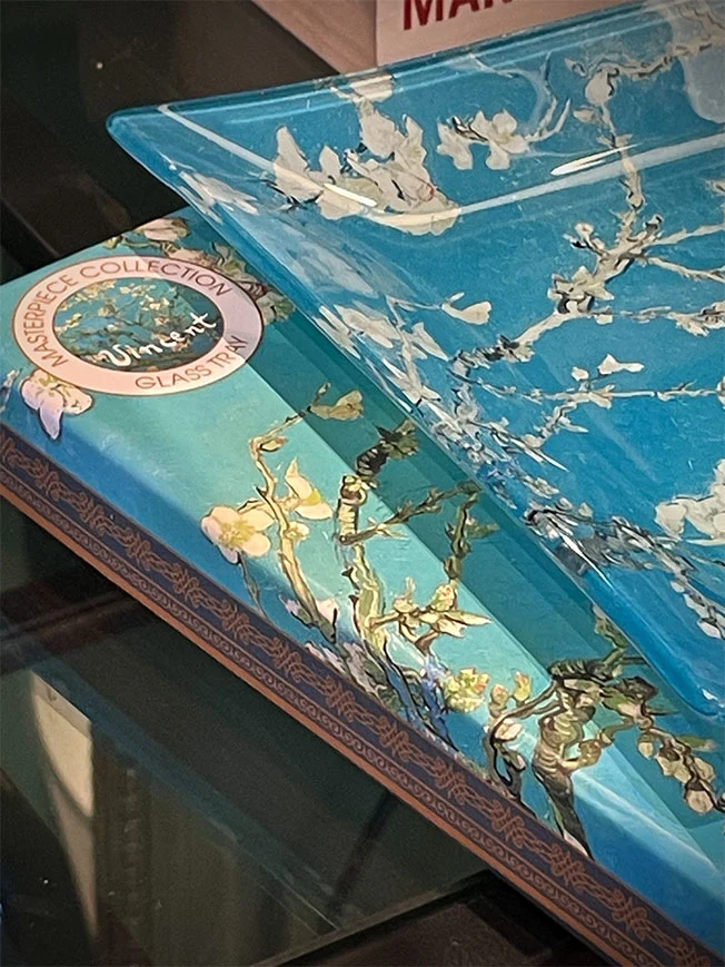 Bandeja de Cristal Rectangular 'Almond Blossom' - Van Gogh