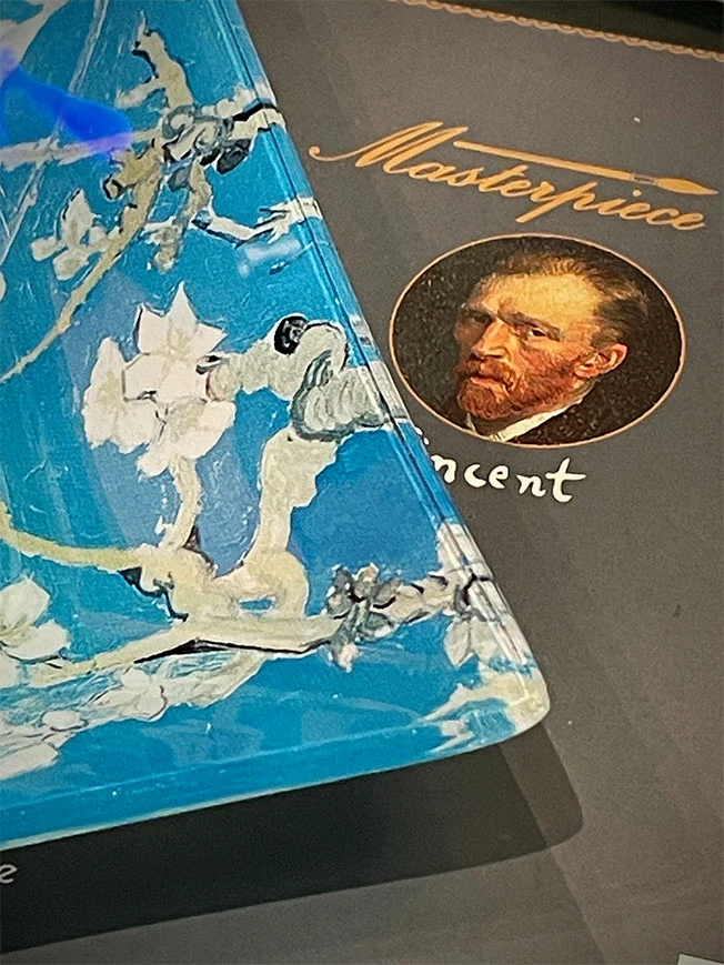 Bandeja de Cristal Rectangular 'Almond Blossom' - Van Gogh