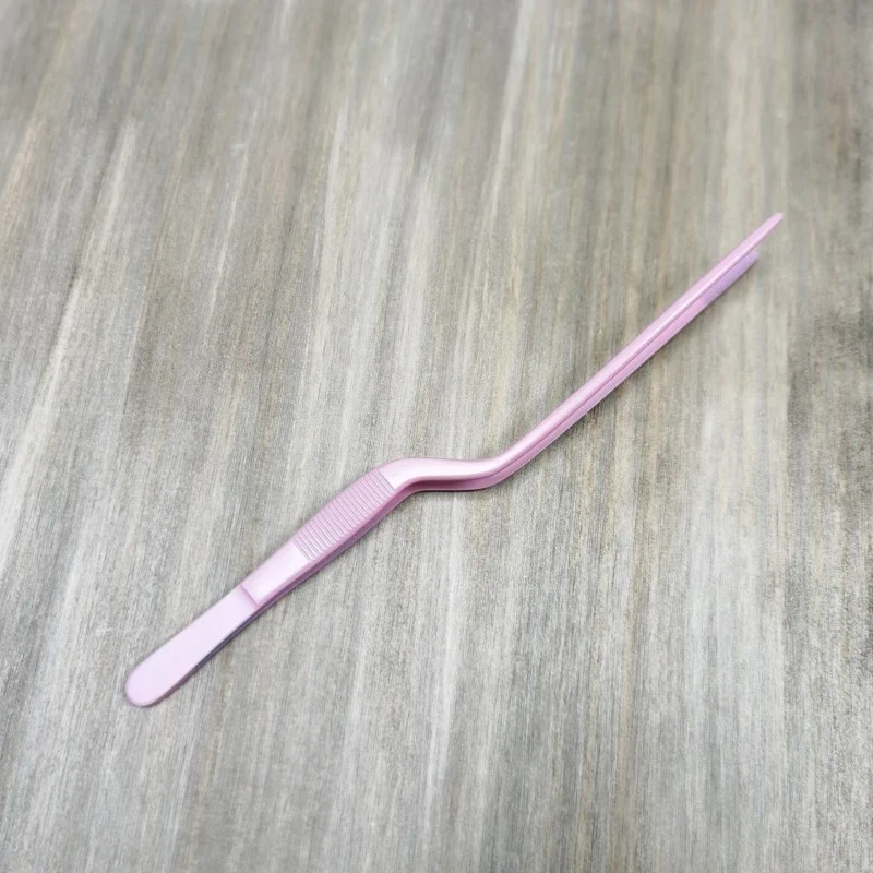 Pinza de Emplatar Profesional Rosa Mate 20cm | Acero Inoxidable