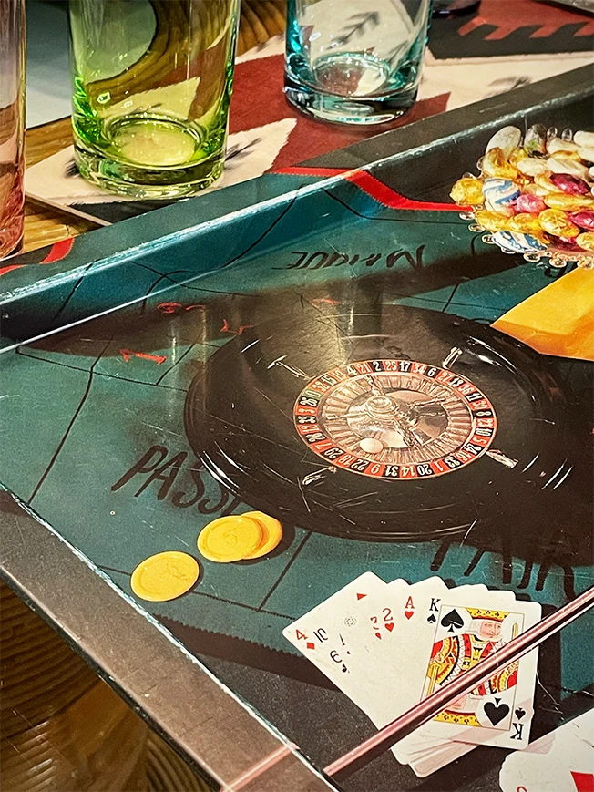 Bandeja de Servir 'Roulette' - Vintage