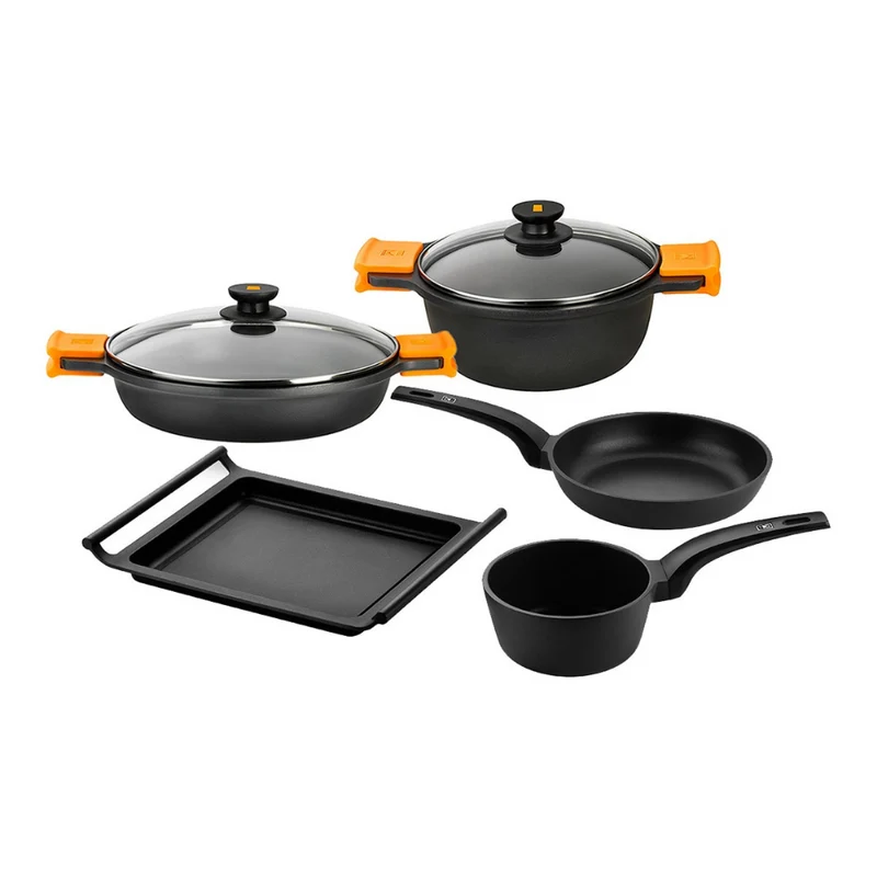 Batería de cocina 7 piezas con sartén Efficient