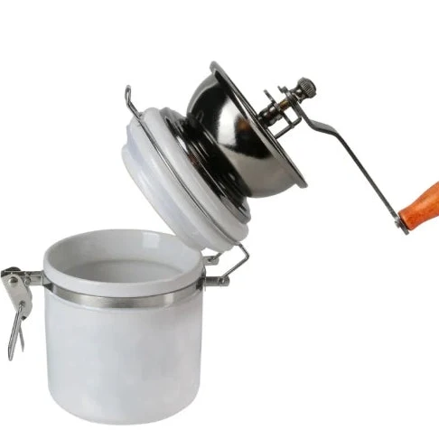 Molinillo de Café Manual Barista – Cerámica y Madera