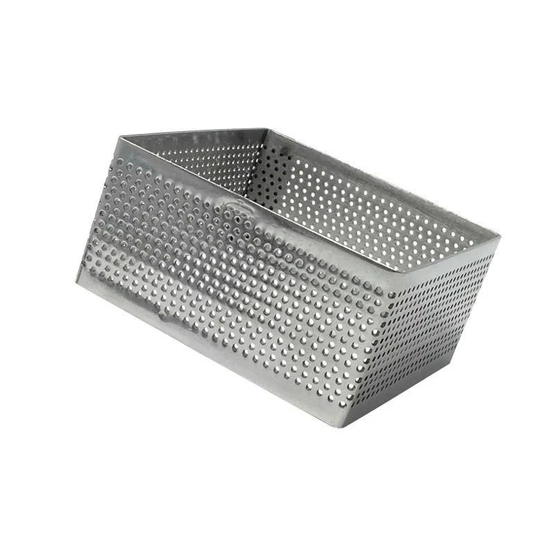 Aro cuadrado perforado 7 x 3.5 Cms