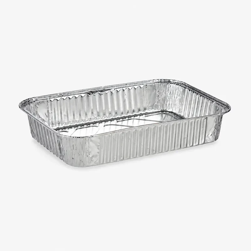 SET 4 BANDEJAS ALUMINIO RECTANGULAR MED