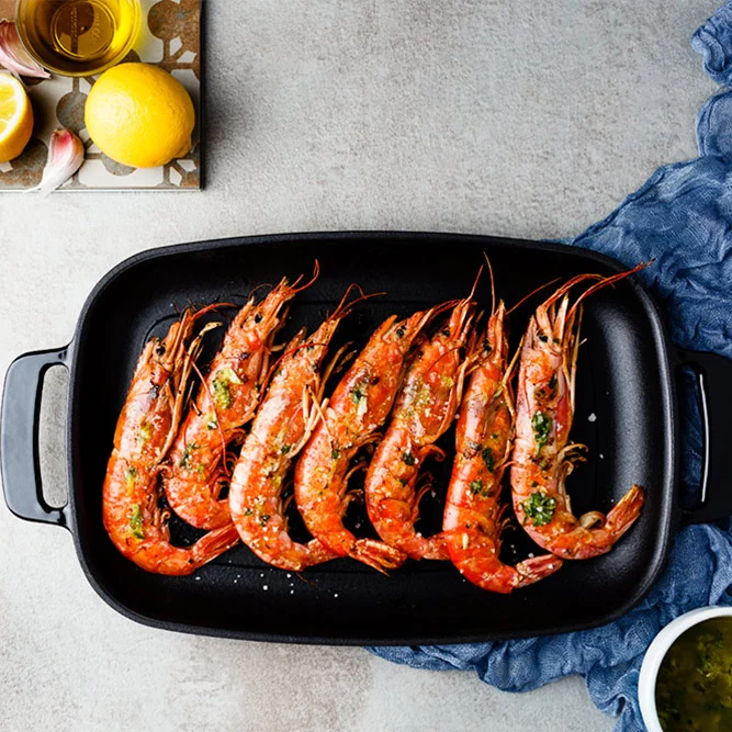 Plancha rectangular lisa Efficent Iron
