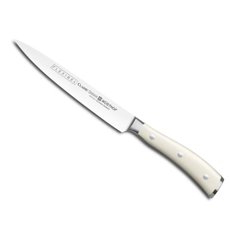 Cuchillo fileteador flexible Wusthof Ikon Creme