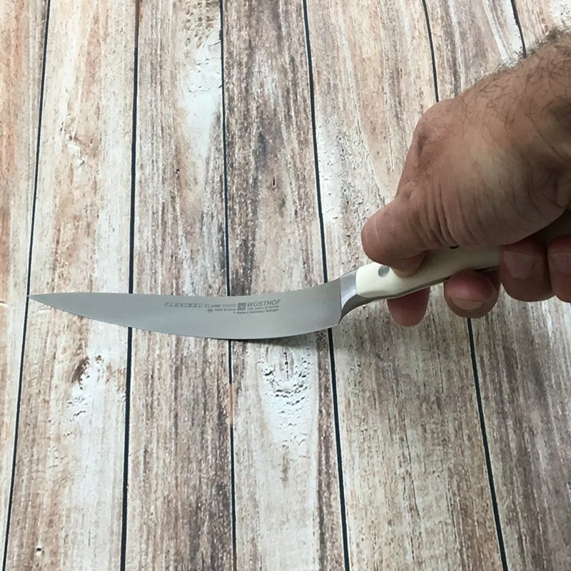 Cuchillo fileteador flexible Wusthof Ikon Creme
