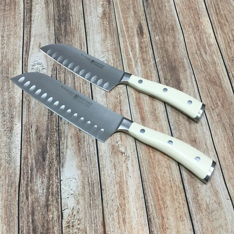 Cuchillo Santoku Wusthof Ikon Creme
