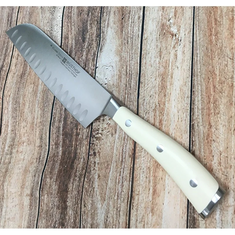 Cuchillo Santoku Wusthof Ikon Creme