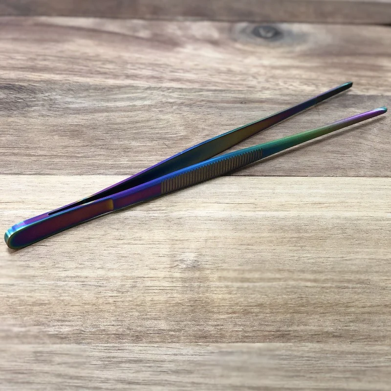 Pinza de cocina irisada 20 Cms