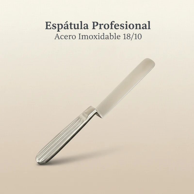 Espátula Emplatar Profesional Chef - Acero Inoxidable 18/10 Hoja Estrecha