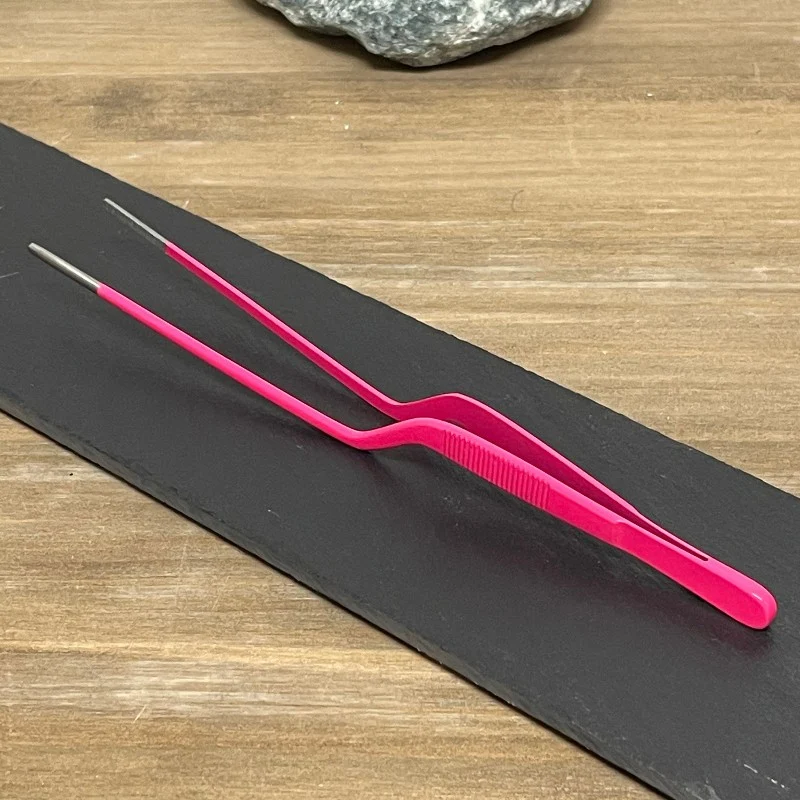 Pinza de Emplatar Profesional Rosa 20cm | Acero Inoxidable