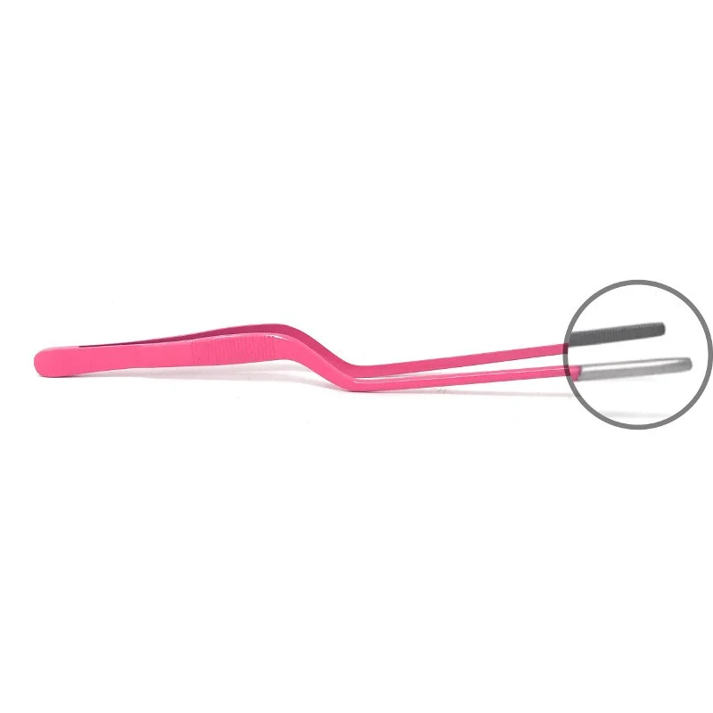 Pinza de Emplatar Profesional Rosa 20cm | Acero Inoxidable