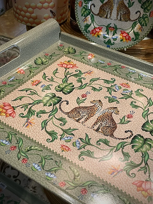 Bandeja Rectangular Con Asas 'Jungle Vibes' - 52x37 cm