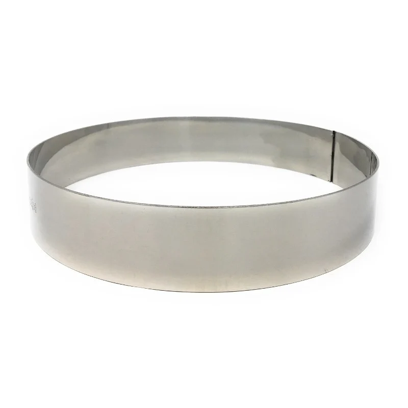 Aro para Tartas 24 cm Acero Inoxidable - Altura 4.5 cm Pujadas