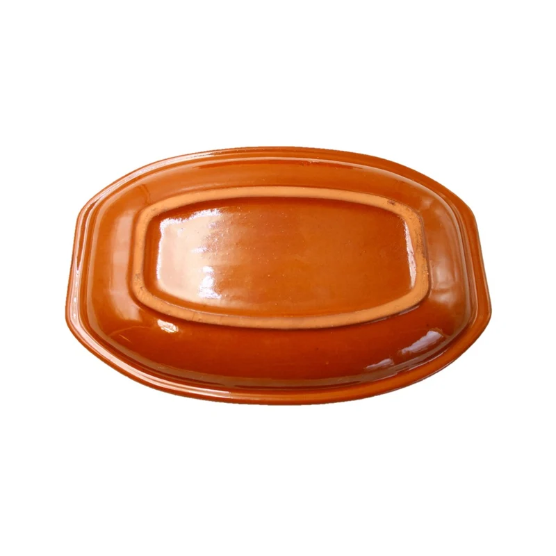 Terrissaires Keramik Servierplatte aus Ton Nr.:3 28,3 cm x 18,2 cm