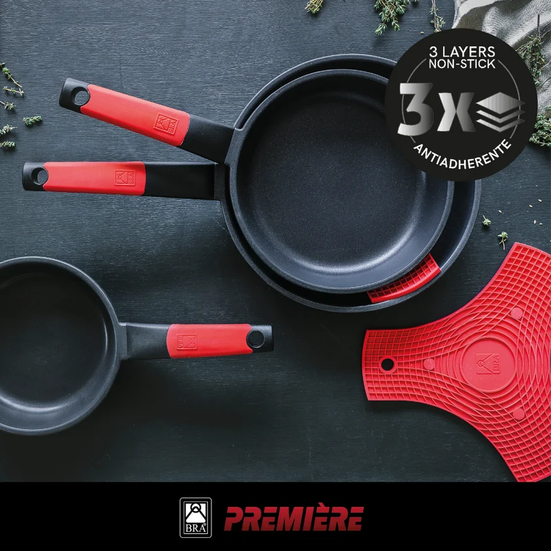 Set de 3 sartenes Premiere 18-22-26 cm