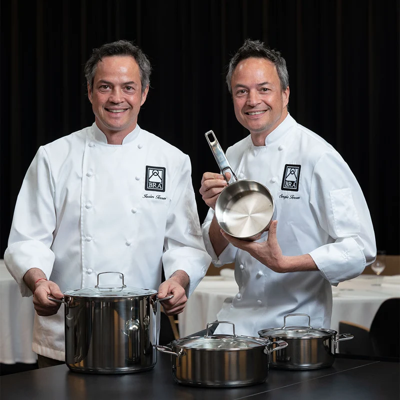 Olla acero inox con tapa sin antiadherente Signature