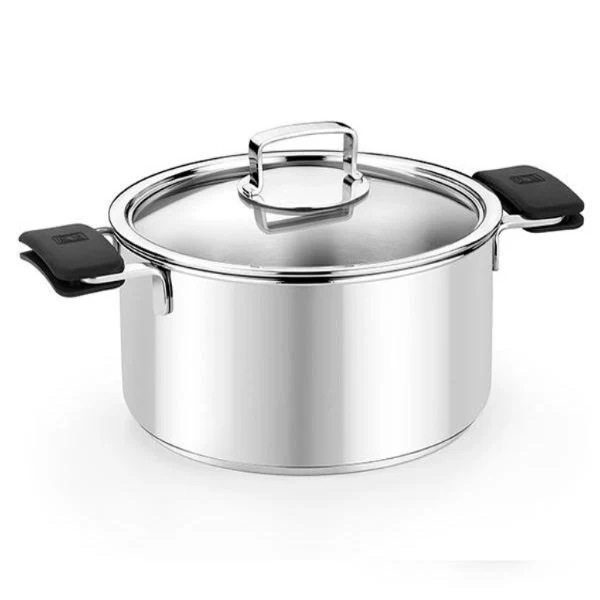 Olla acero inox con tapa sin antiadherente Signature