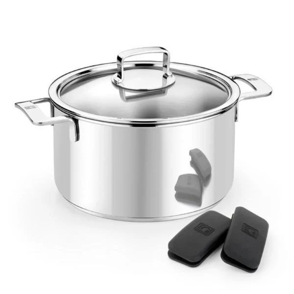 Olla acero inox con tapa sin antiadherente Signature