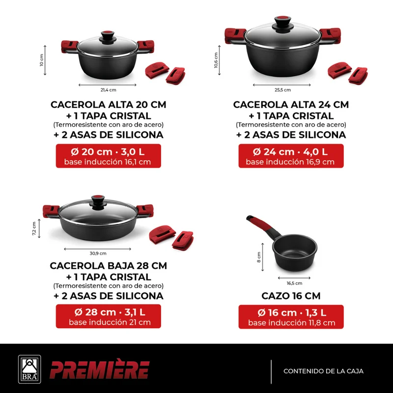 Set de cocina 7 piezas Premiere