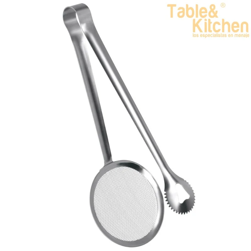 PINZA INOX PARA FRITOS Y SERVIR D.10CM
